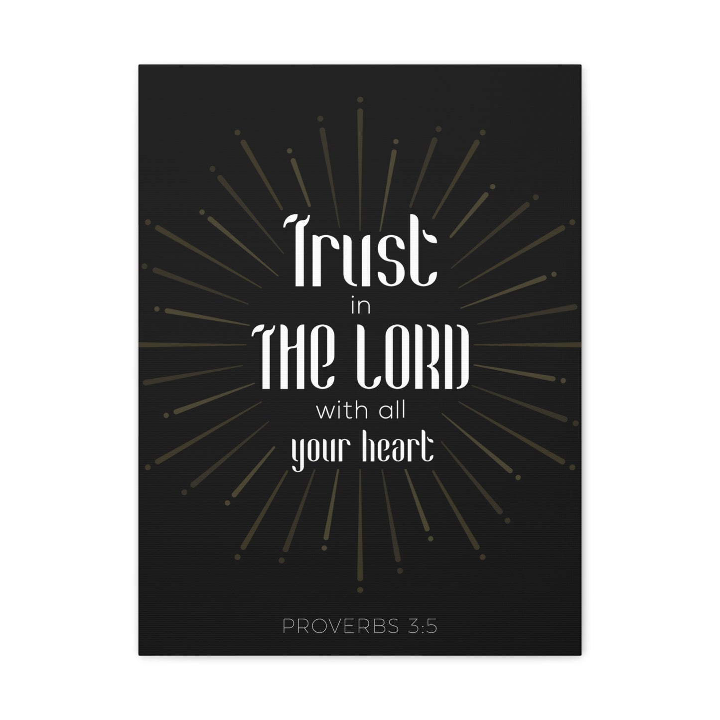 Trust In The Lord Proverbs 3:5 Christian Wall Art Bible Verse Print Ready To Hang