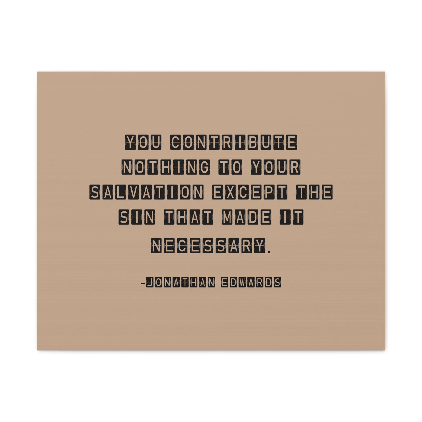 Your Salvation Jonathan Edwards Acts 2:38 Bible Canvas Christian Wall Art Ready to Hang