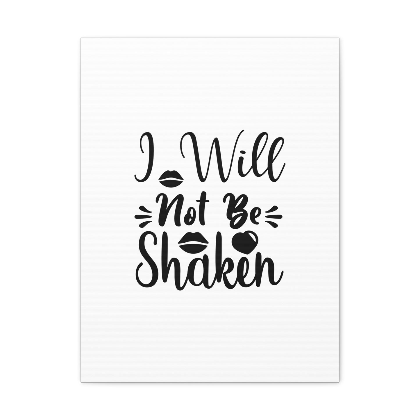 I Will Not Be Shaken Acts 2:25 Christian Wall Art Bible Verse Print Ready to Hang