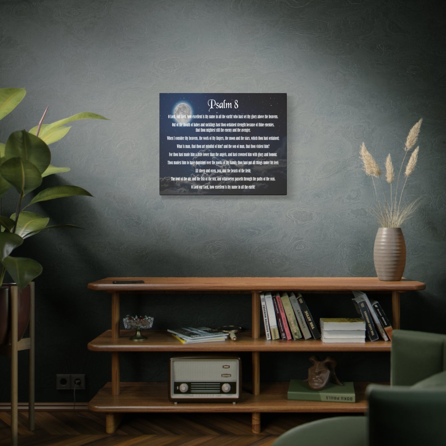 Scripture Walls Surrounded By Your Glory Psalm 8:1 Christian Wall Art Bible Verse Print Ready to Hang
