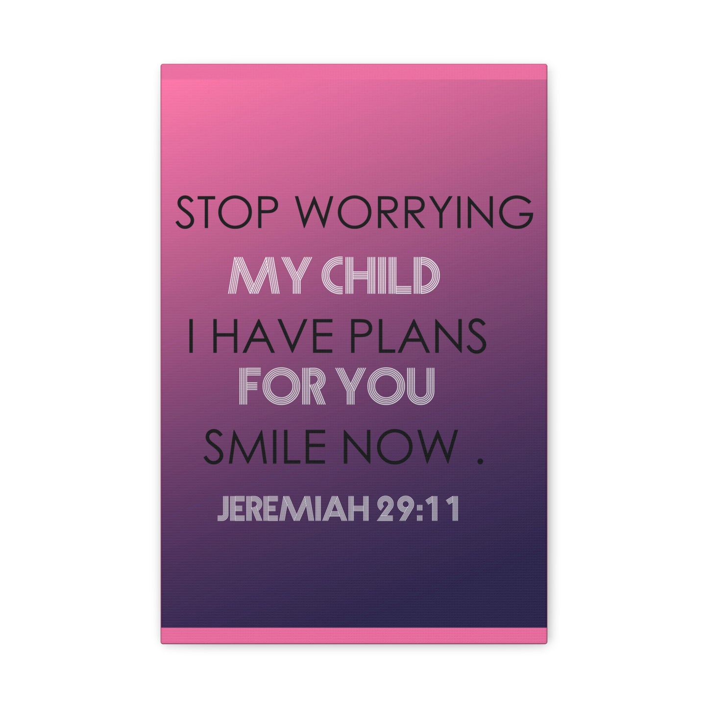 I Have Plans For You Jeremiah 29:11 Bible Verse Canvas Christian Wall Art Ready to Hang