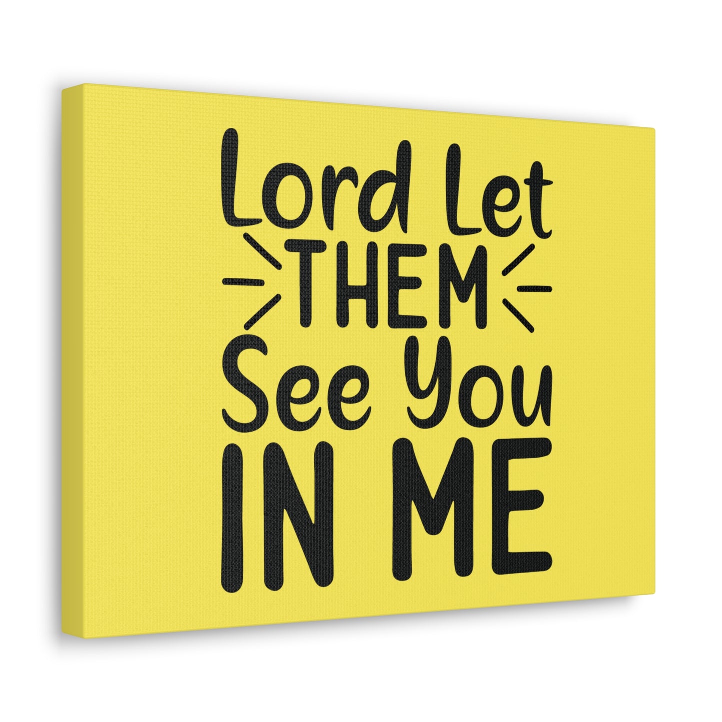See You In Me Yellow John 17:23 Bible Canvas Christian Wall Art Ready to Hang