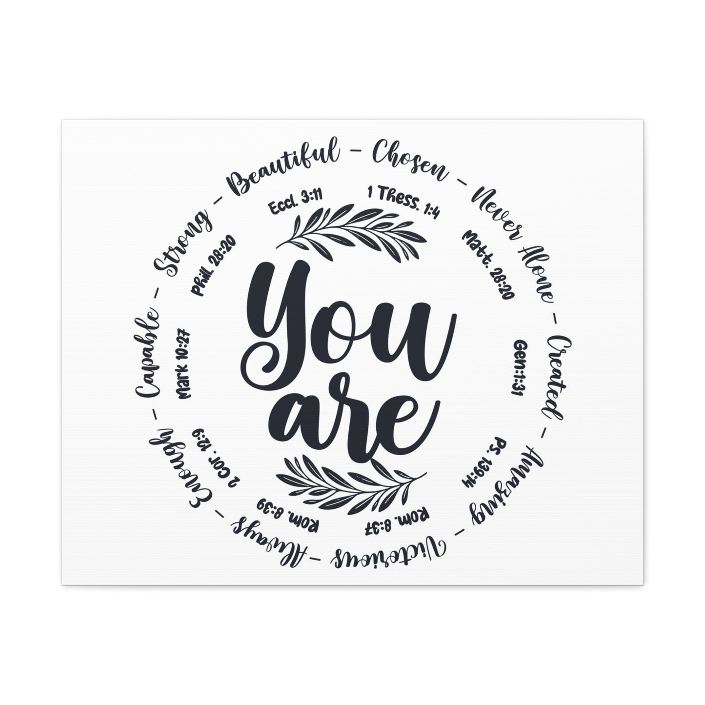 You Are What God Says You Are Bible Verse Canvas Christian Wall Art Ready to Hang Unframed