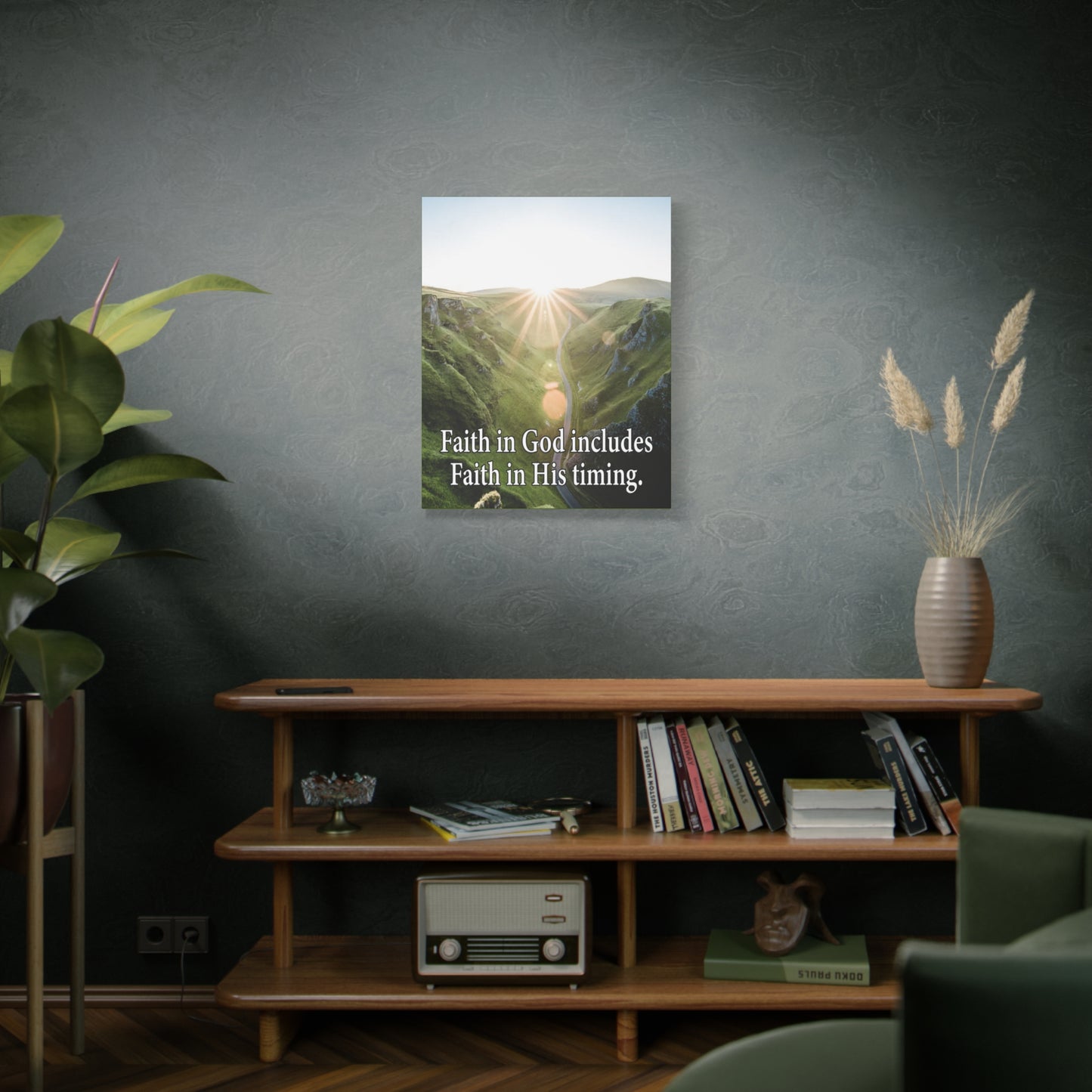 Scripture Walls Faith in God's Timing Psalm 27:14 Christian Wall Decor Scripture Art Ready to Hang