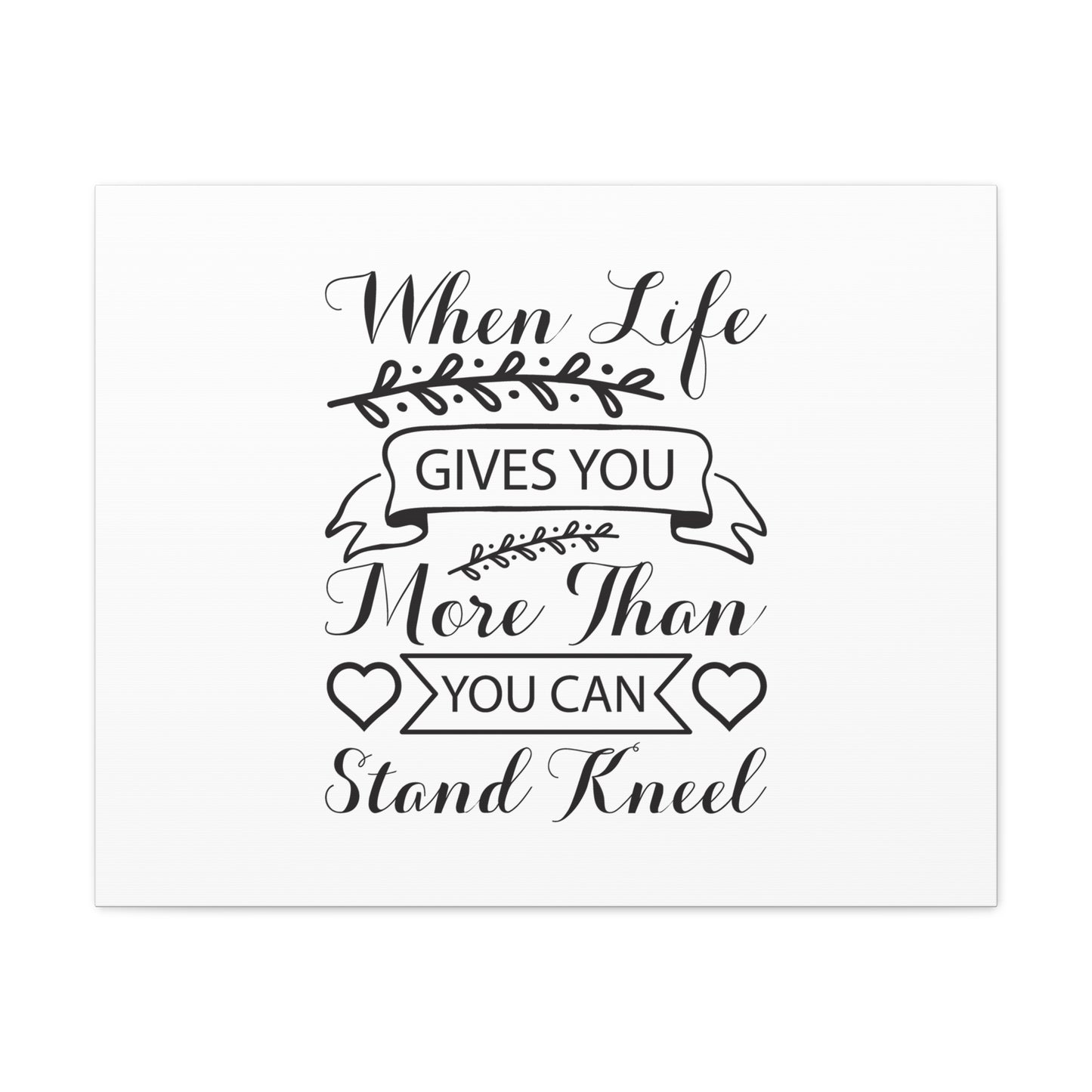 You Can Stand, Kneel Psalm 95:6 Christian Wall Art Bible Verse Print Ready to Hang
