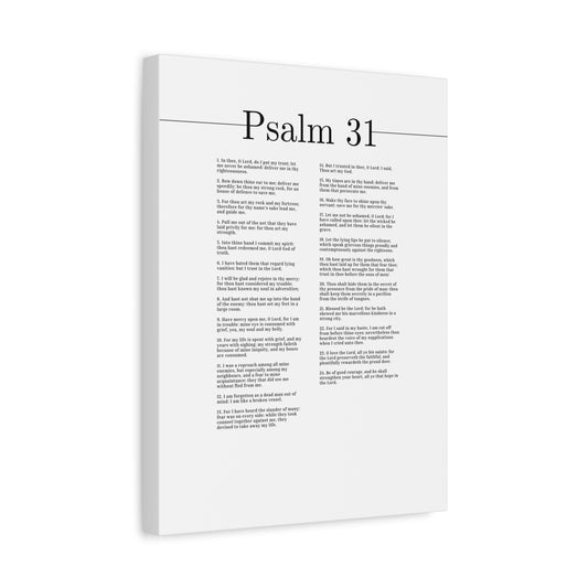 Scripture Canvas O Lord God Of Truth Psalm 31 Christian Wall Art Bible Verse Print Ready to Hang