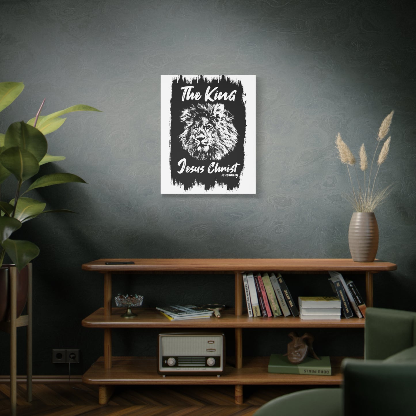 Scripture Walls King Jesus is Coming Bible Verse Canvas Christian Wall Art Ready to Hang Unframed