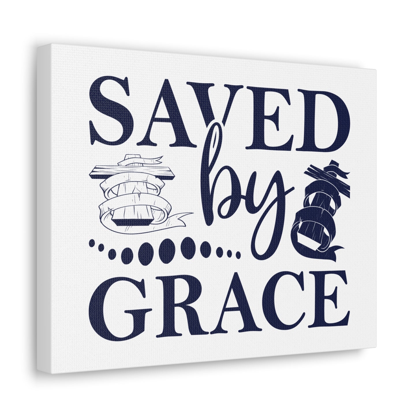 Saved By Grace Ephesians 2:8-9 Christian Wall Art Print Ready to Hang