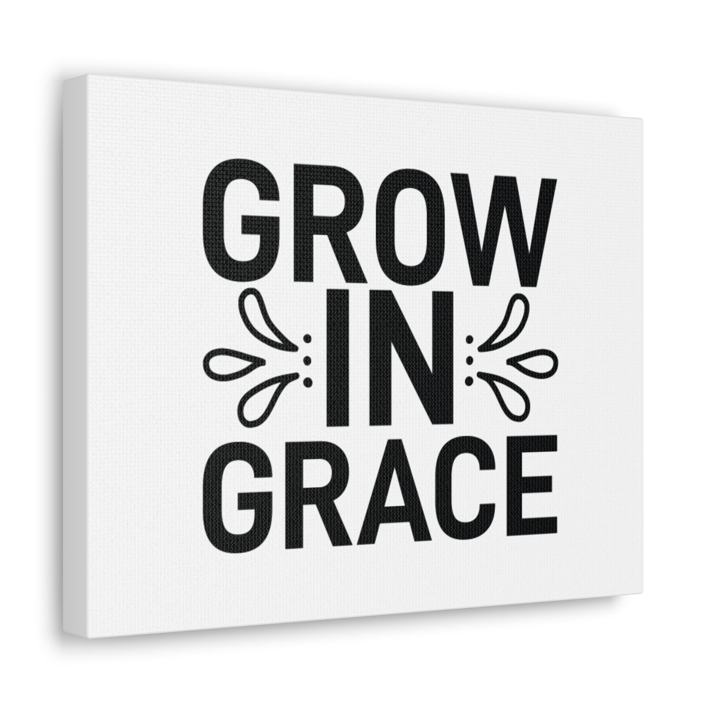 Grow In Grace 2 Peter 3:18 White Splash Christian Wall Art Bible Verse Print Ready to Hang
