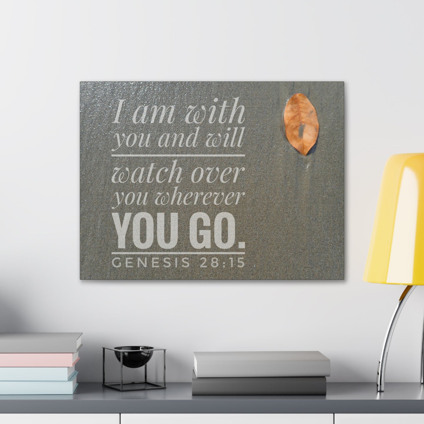 Watch Over You Genesis 28:15 Bible Verse Canvas Christian Wall Art Ready to Hang