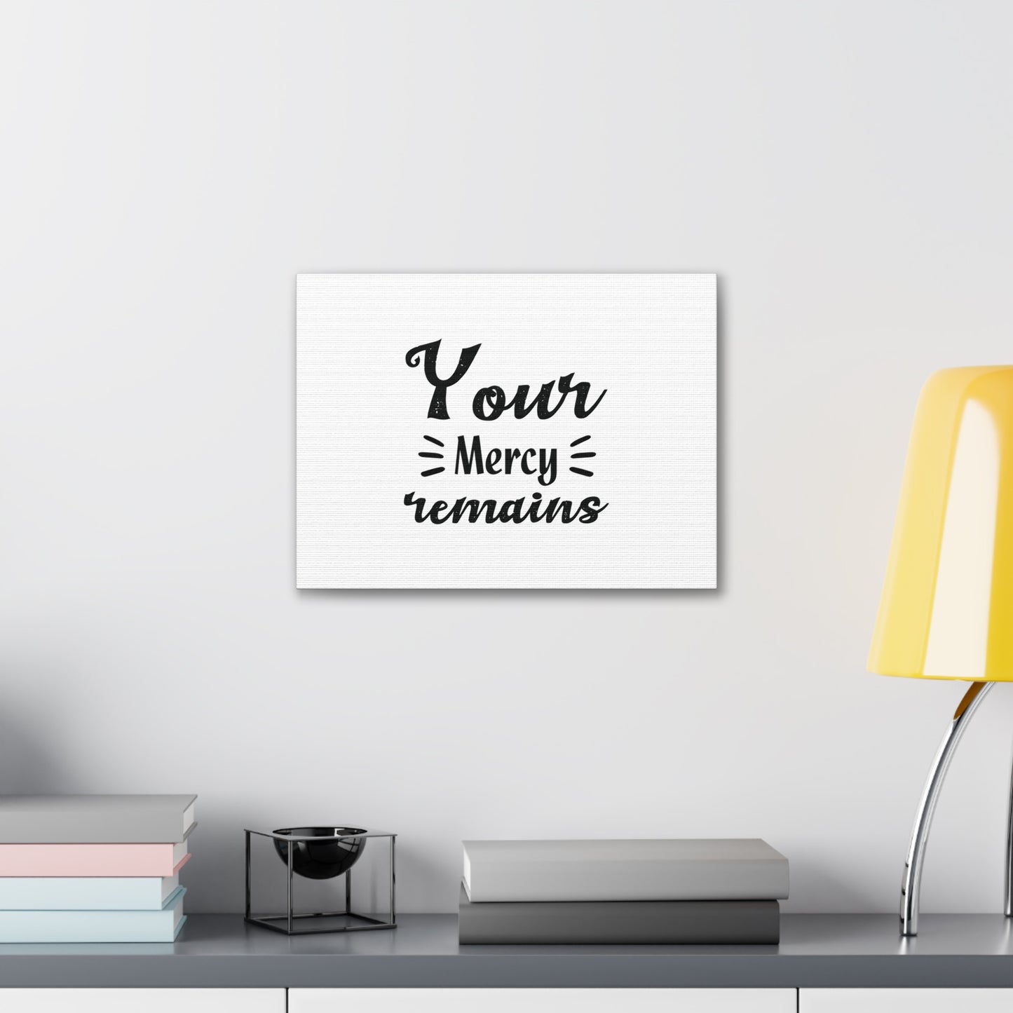 Your Mercy Remains Titus 3:5 Christian Wall Art Bible Verse Print Ready to Hang