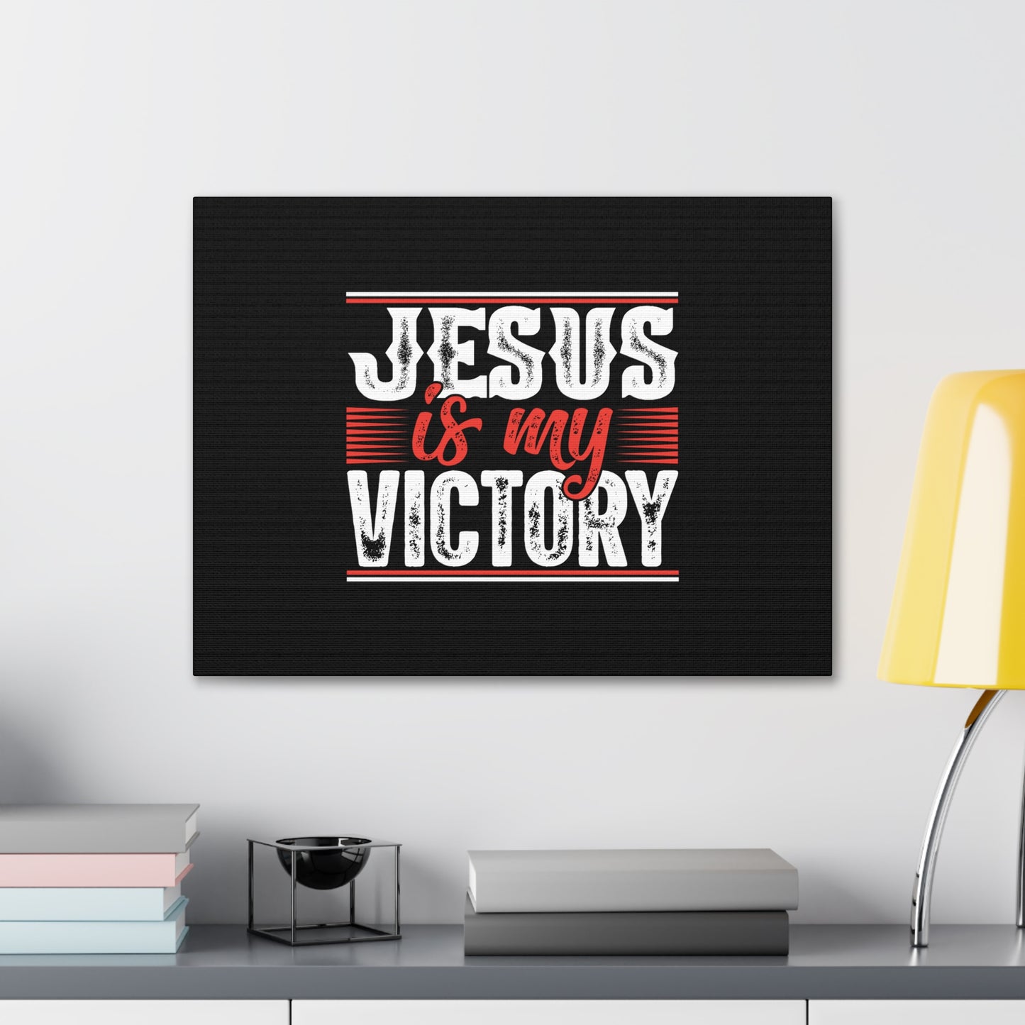 Jesus Is My Victory 1 Corinthians 15:57 Christian Wall Art Bible Verse Print Ready to Hang