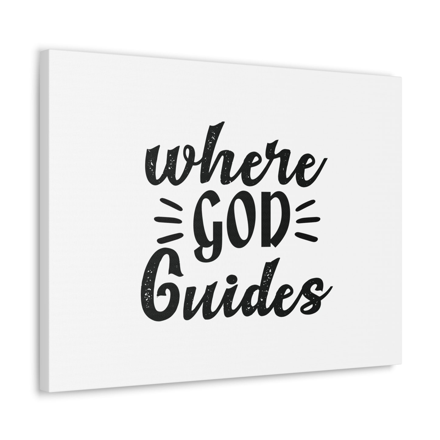 Where God Guides Psalms 32:8 Christian Wall Art Bible Verse Print Ready to Hang