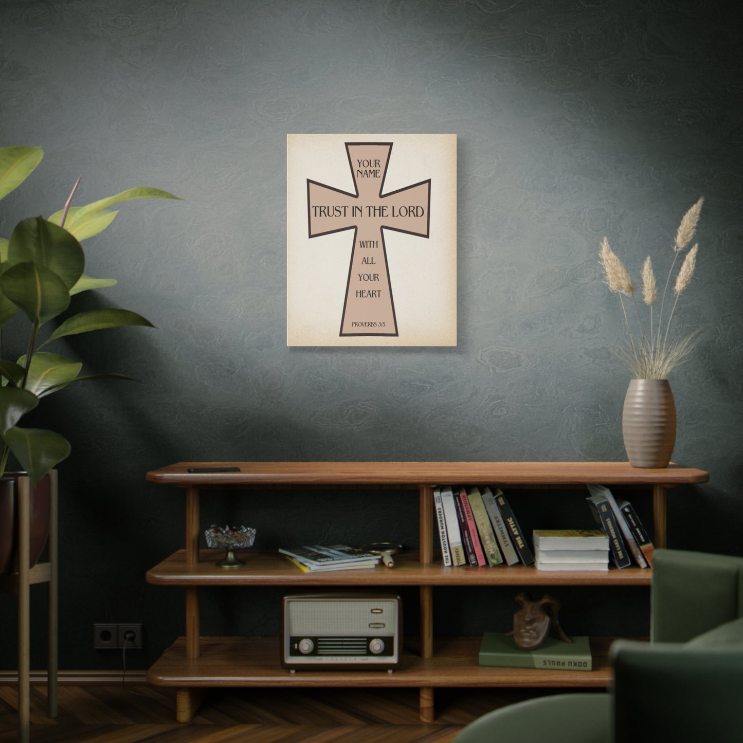 Proverbs 3:5 Trust in The Lord Cross Canvas Gallery Wraps