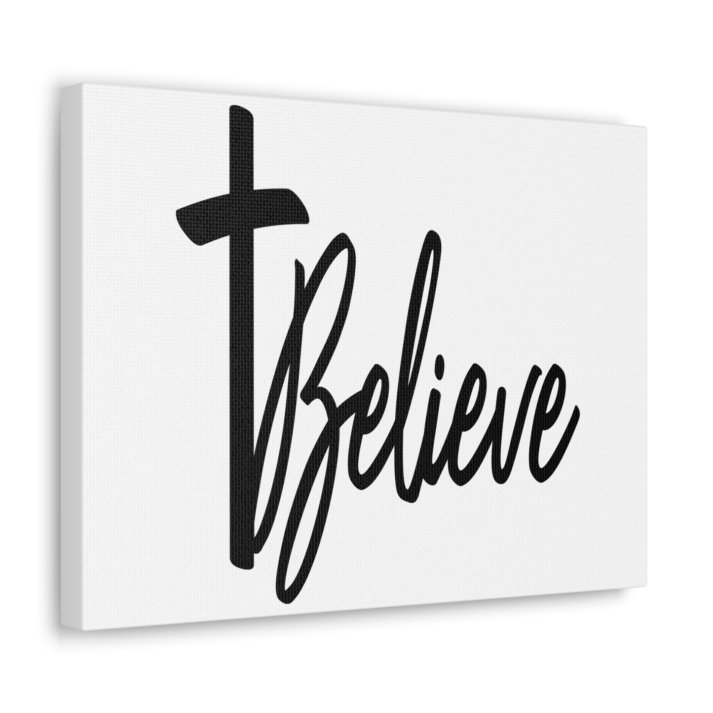 Believe Cross Mark 9:23 Christian Wall Art Print Ready to Hang