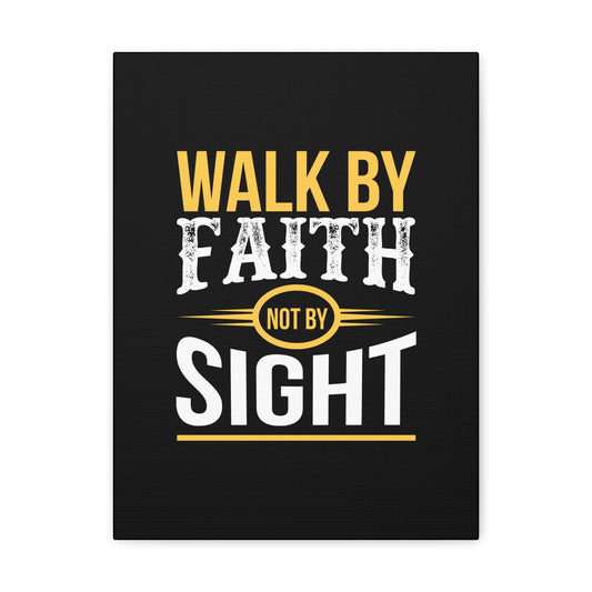 Walk By Faith Not By Sight 2 Corinthians 5:7 Orange Christian Wall Art Bible Verse Print Ready to Hang