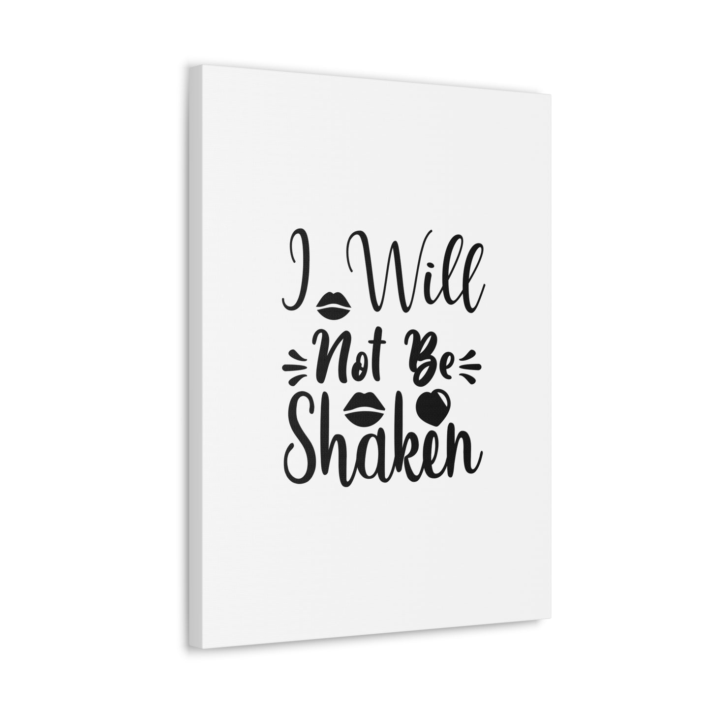 I Will Not Be Shaken Acts 2:25 Christian Wall Art Bible Verse Print Ready to Hang