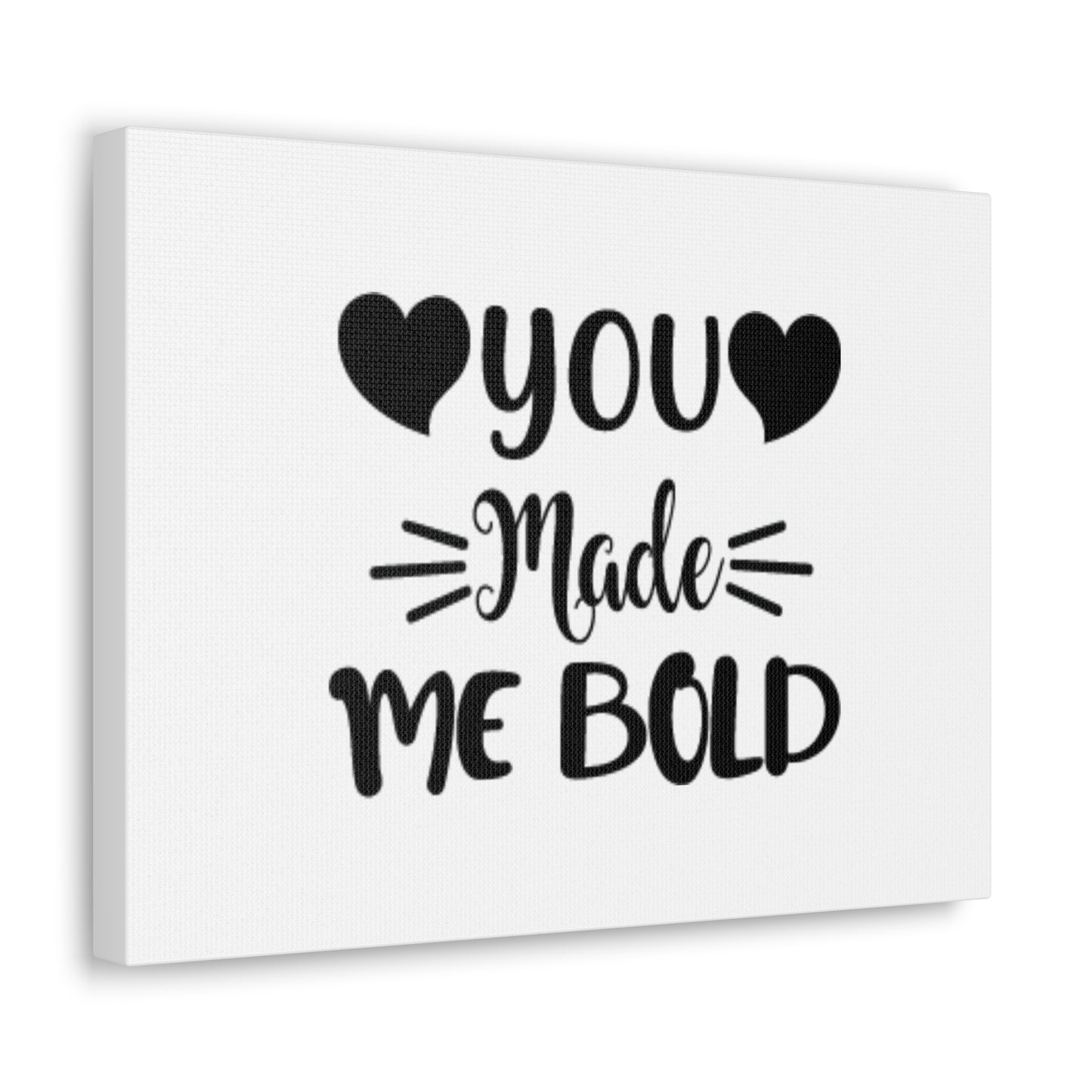 You Made Me Bold Psalms 138:3 Hearts Christian Wall Art Bible Verse Print Ready to Hang