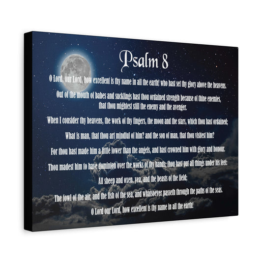 Scripture Walls Surrounded By Your Glory Psalm 8:1 Christian Wall Art Bible Verse Print Ready to Hang