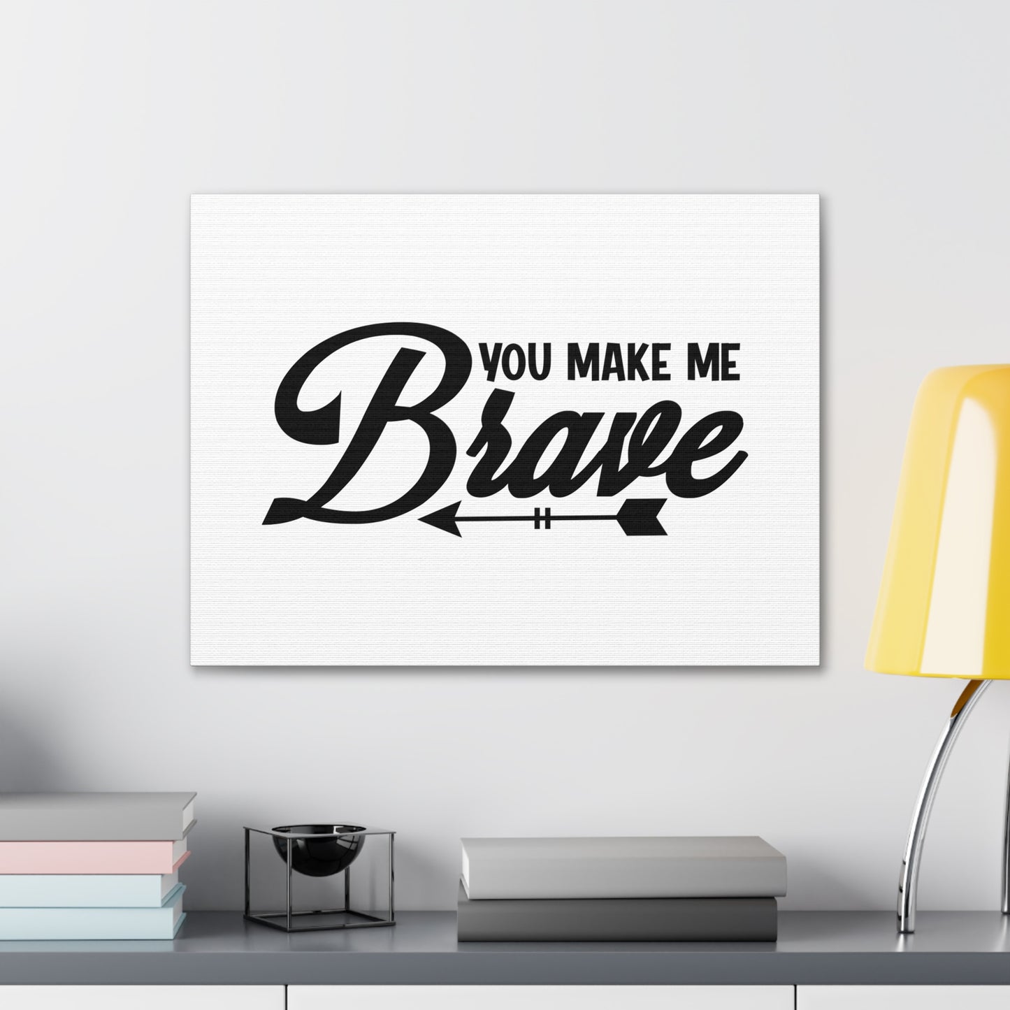You Make Me Brave Philippians 4:13 Christian Wall Art Bible Verse Print Ready to Hang