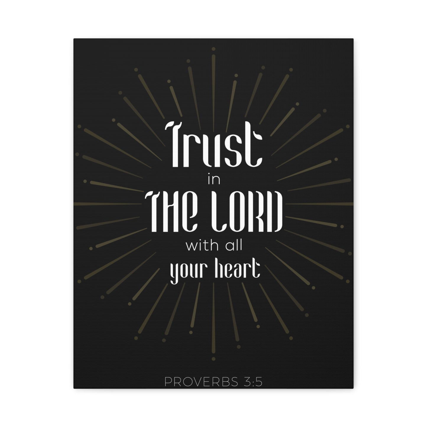 Trust In The Lord Proverbs 3:5 Christian Wall Art Bible Verse Print Ready To Hang