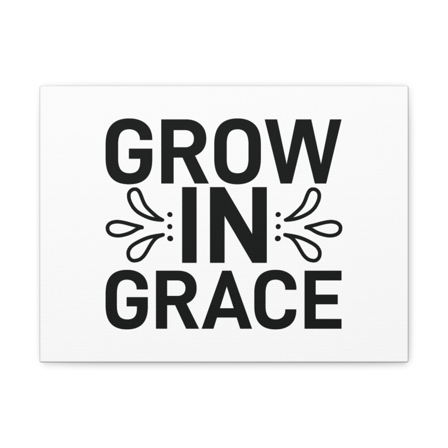 Grow In Grace 2 Peter 3:18 White Splash Christian Wall Art Bible Verse Print Ready to Hang
