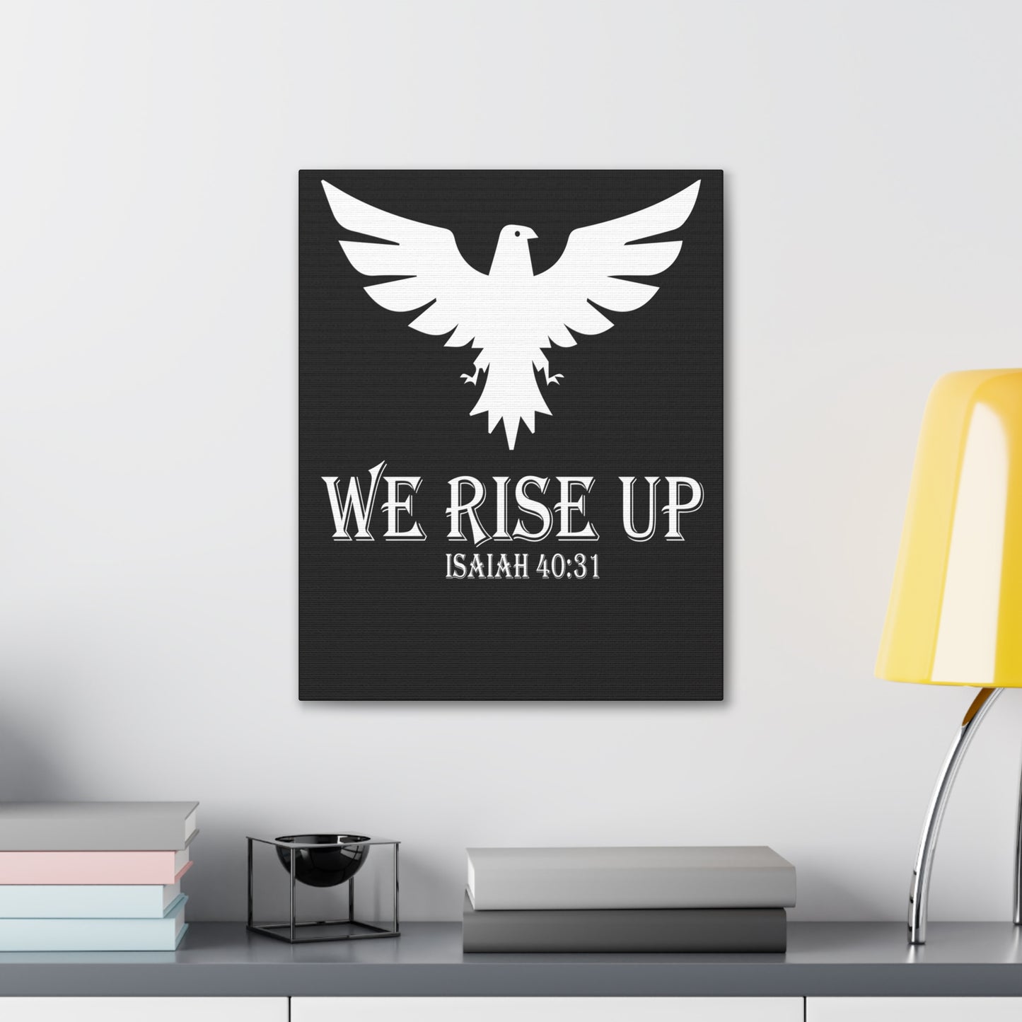 We Rise Up Isaiah 40:31 Bible Verse Canvas Christian Wall Art Ready To Hang