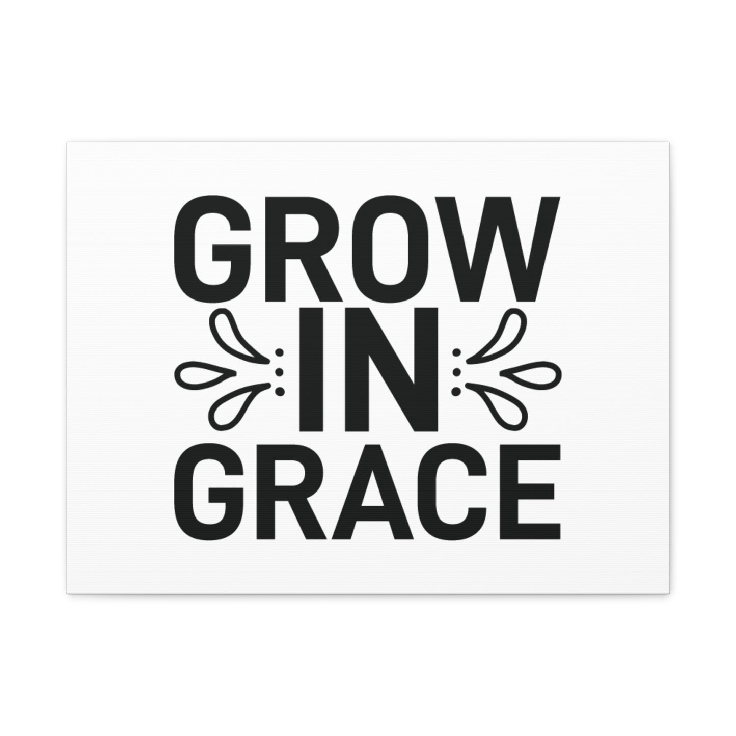 Grow In Grace 2 Peter 3:18 White Splash Christian Wall Art Bible Verse Print Ready to Hang