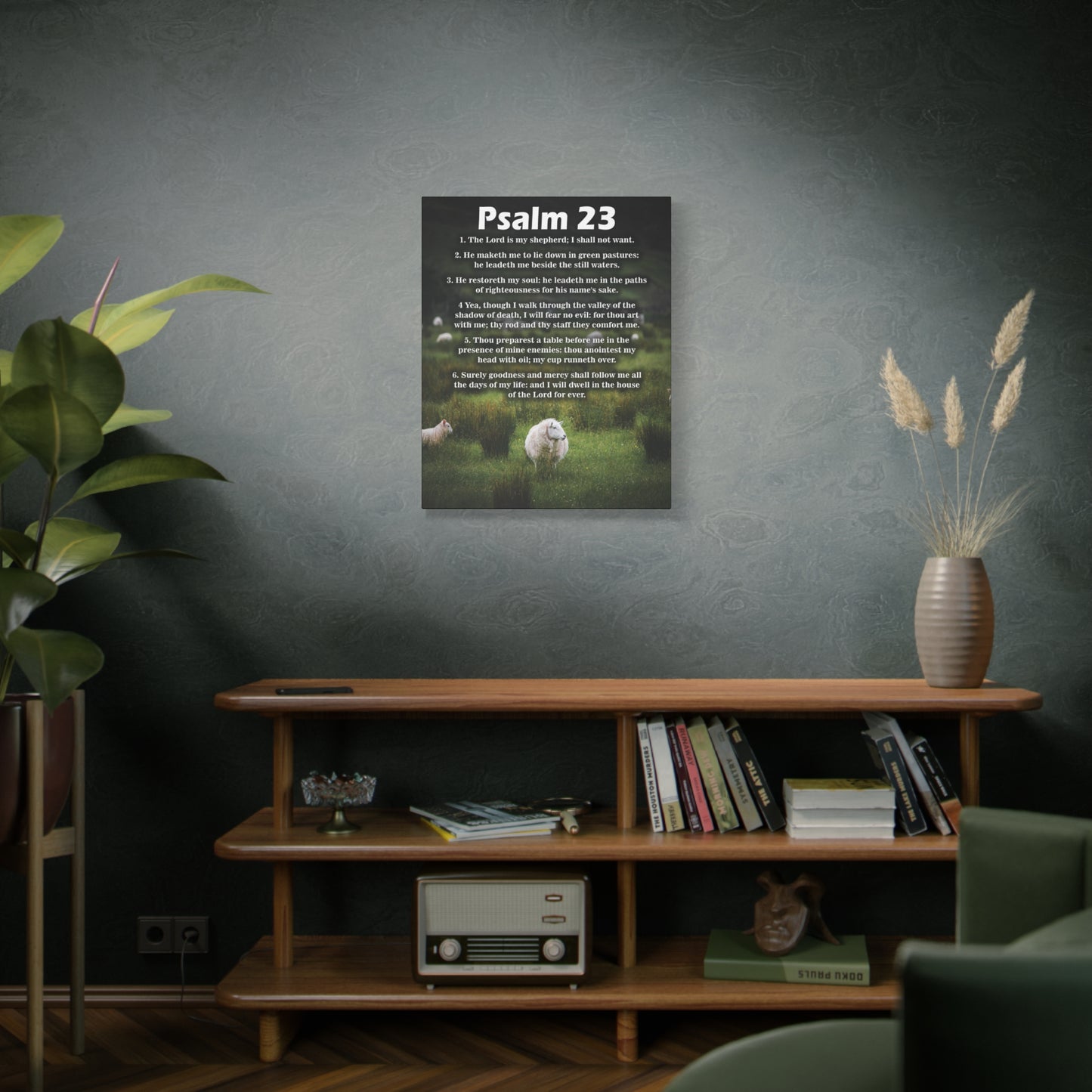 Scripture Walls The Lord is My Shepherd Psalm 23:3 Christian Wall Art Bible Verse Print Ready to Hang