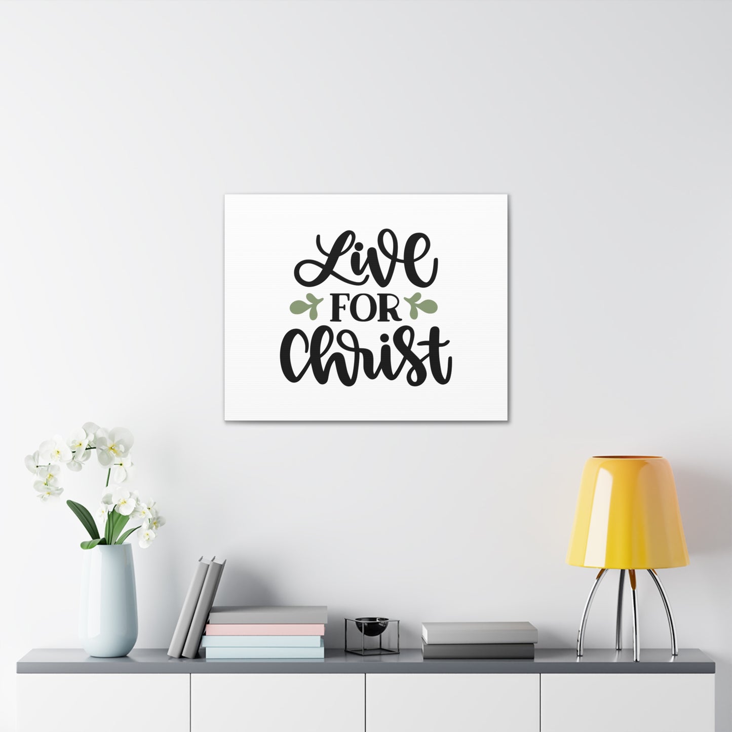 Live For Christ Romans 14:8 Christian Wall Art Bible Verse Print Ready to Hang