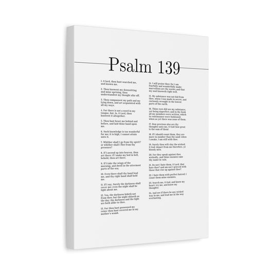 Scripture Canvas Know My Heart Psalm 139 Christian Wall Art Bible Verse Print Ready to Hang