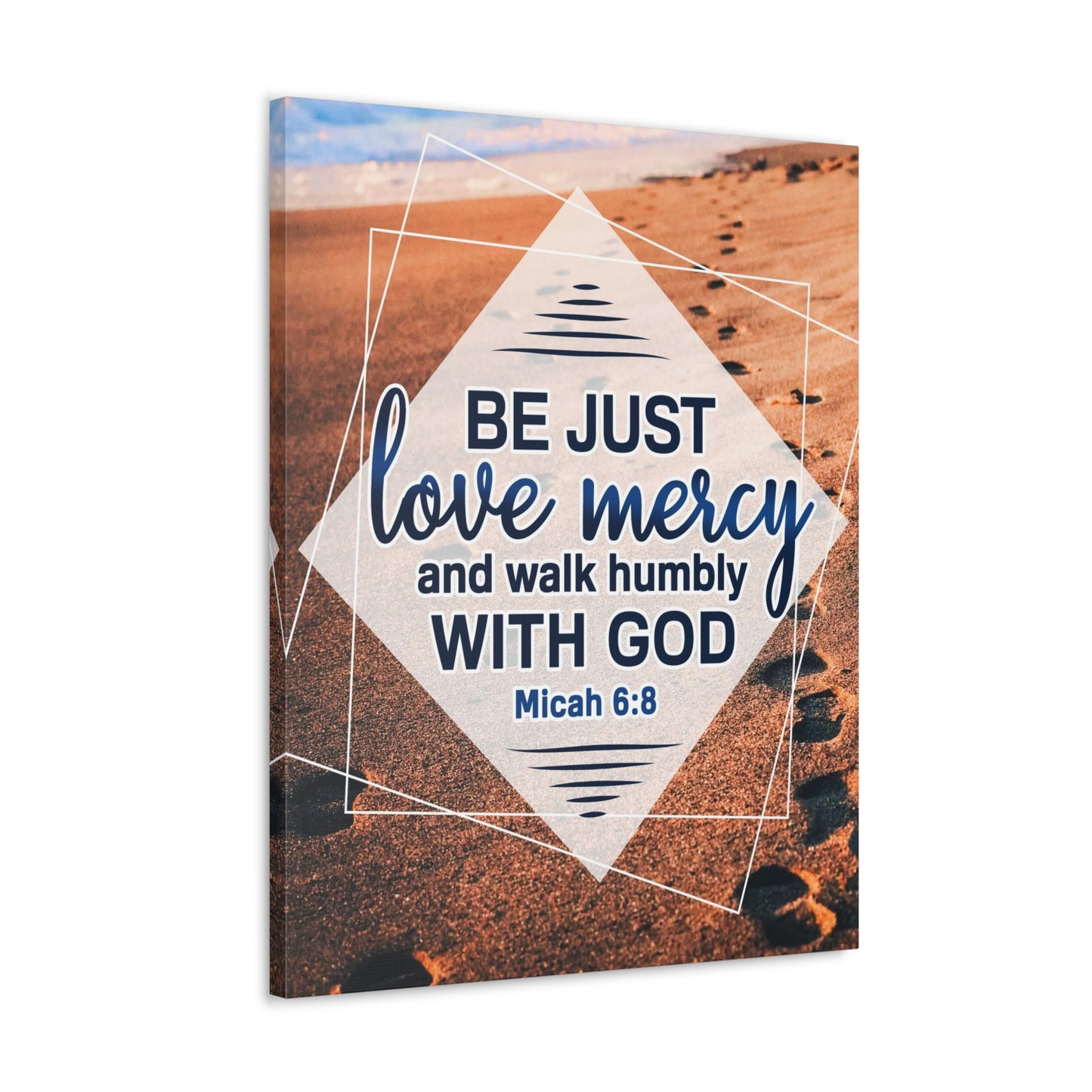 Walk Humbly With God Micah 6:8 Christian Wall Art Bible Verse Print Ready to Hang