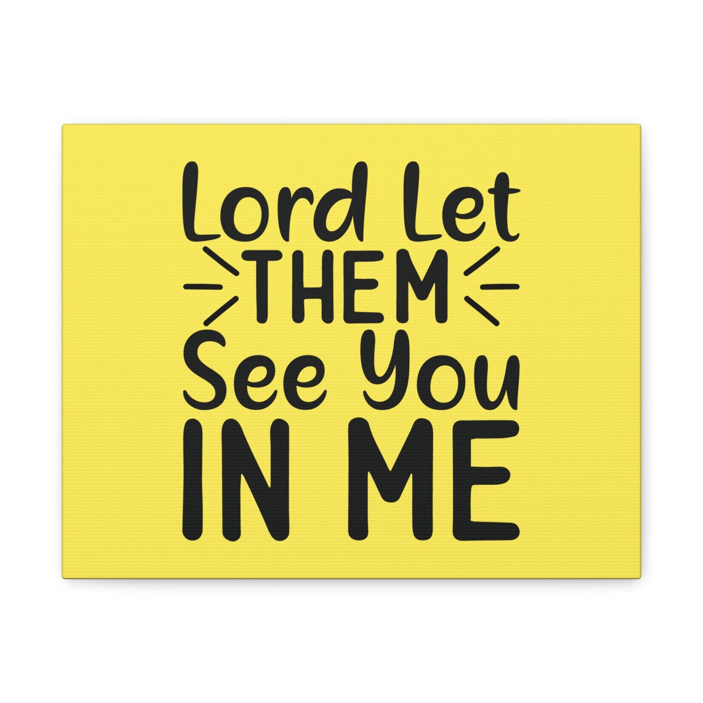 See You In Me Yellow John 17:23 Bible Canvas Christian Wall Art Ready to Hang