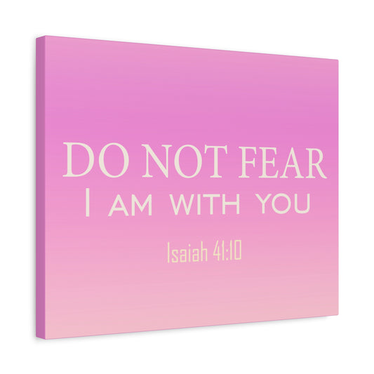 Scripture Canvas I Am With You Isaiah 41:10 Christian Wall Art Bible Verse Print Ready to Hang