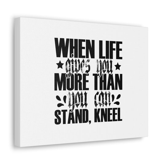 You Can Stand Romans 3:24 White Christian Wall Art Bible Verse Print Ready to Hang