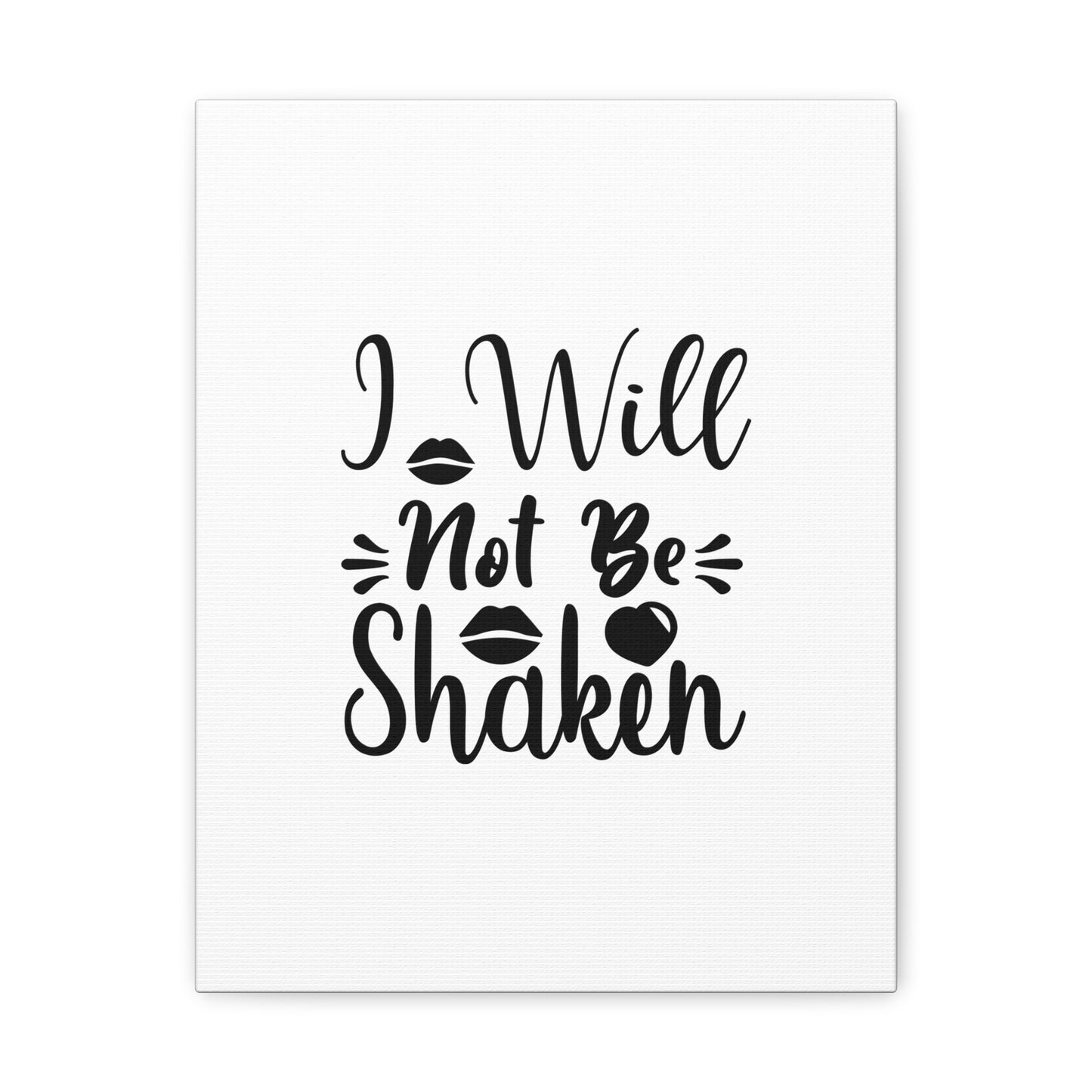 I Will Not Be Shaken Acts 2:25 Christian Wall Art Bible Verse Print Ready to Hang