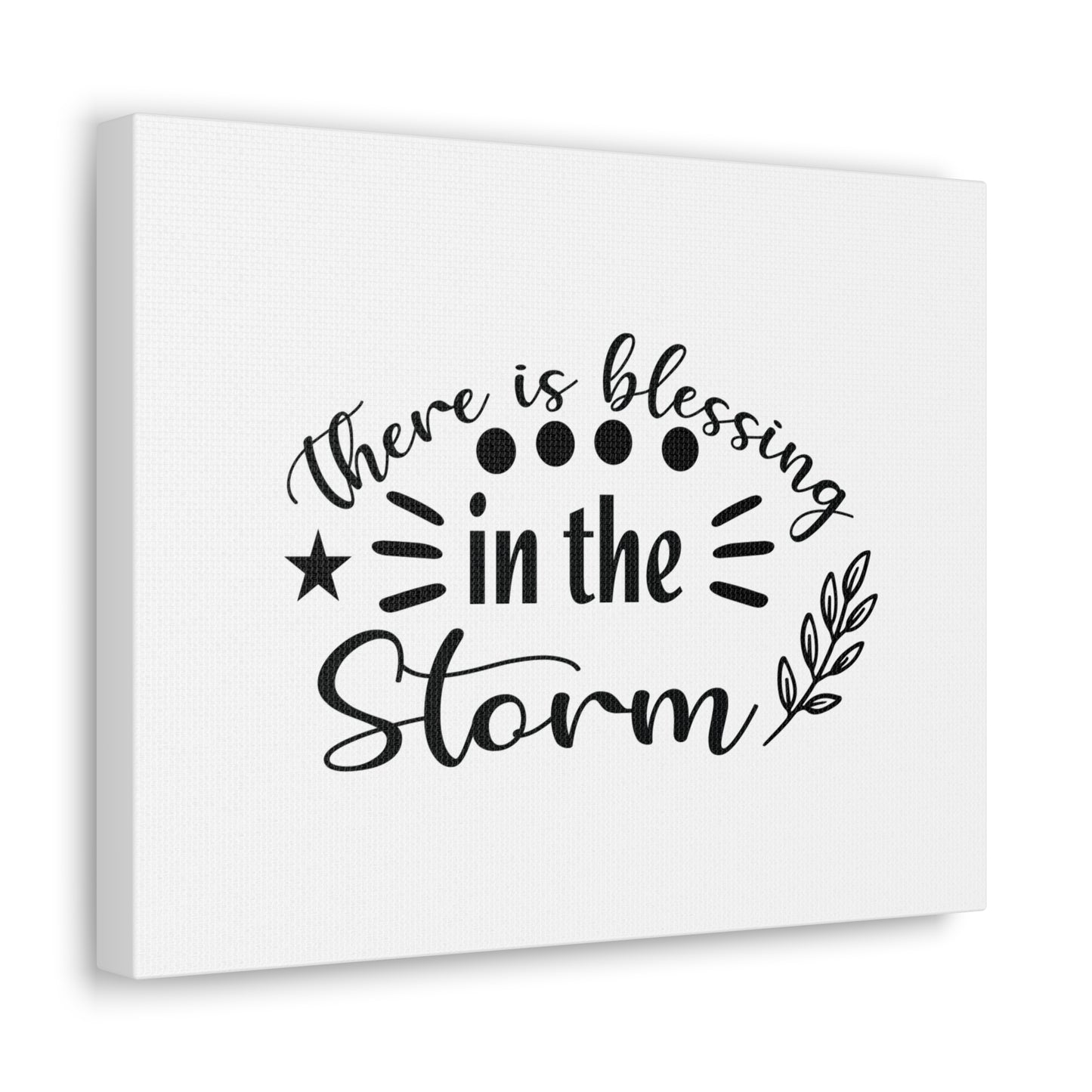 There Is Blessing In The Storm Isaiah 43:2 Christian Wall Art Bible Verse Print Ready to Hang
