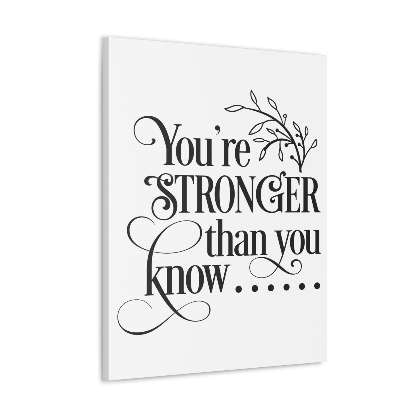 You're Stronger Than Isaiah 40:31 Christian Wall Art Print Ready to Hang