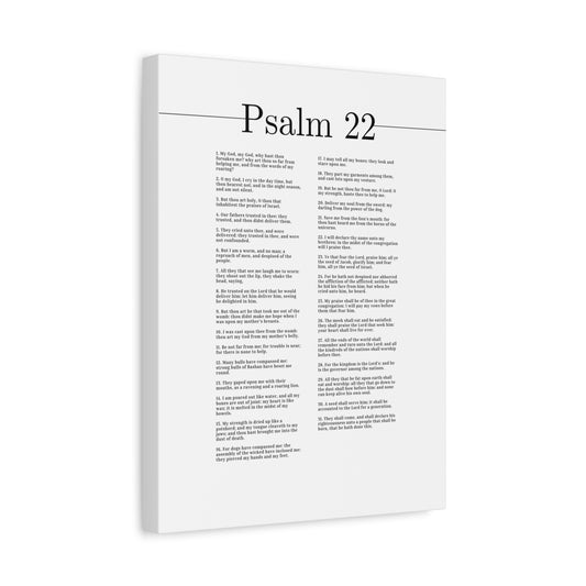 Scripture Canvas Glorify Him Psalm 22 Christian Wall Art Bible Verse Print Ready to Hang