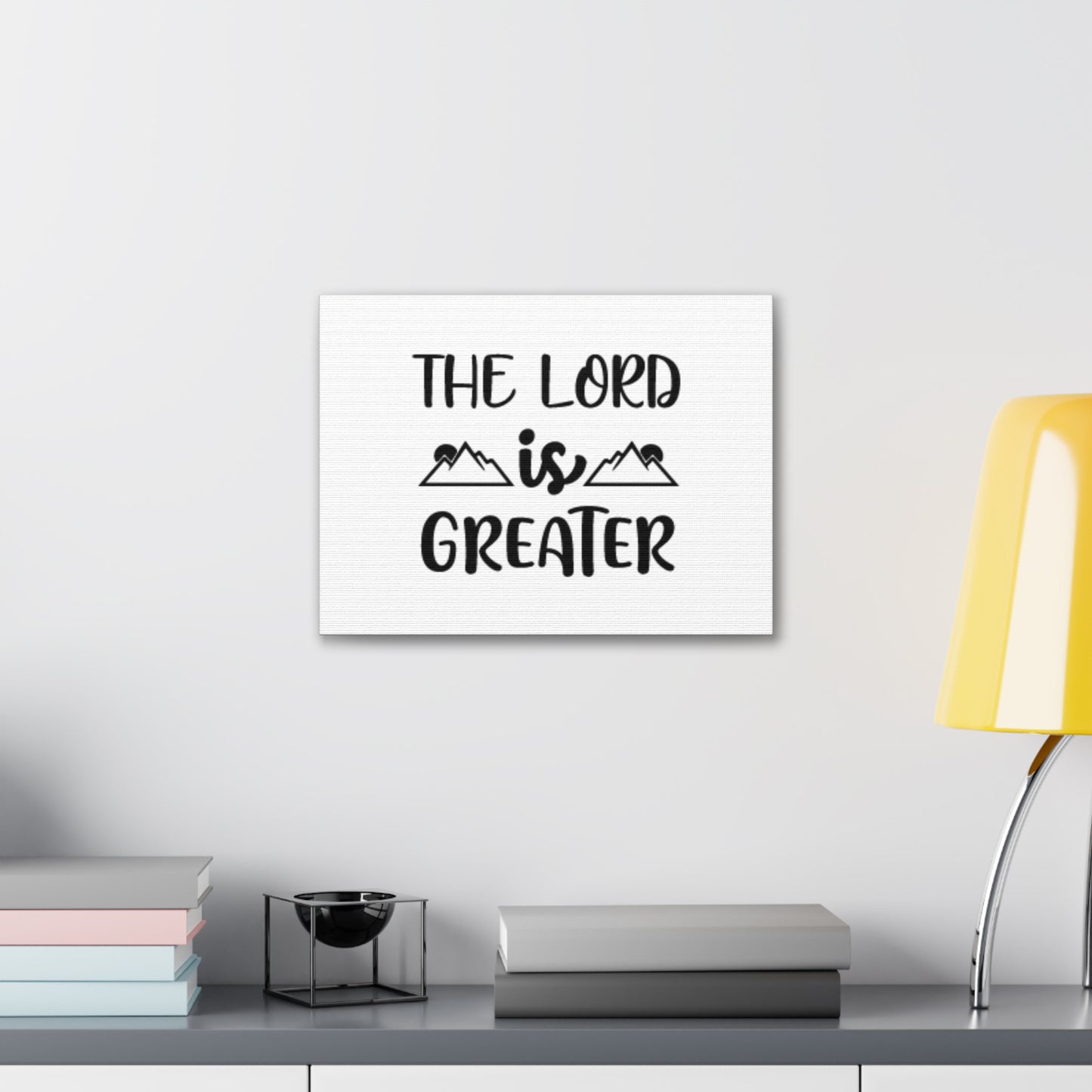 The Lord Is Greater Psalm 96:4 Christian Wall Art Bible Verse Print Ready to Hang