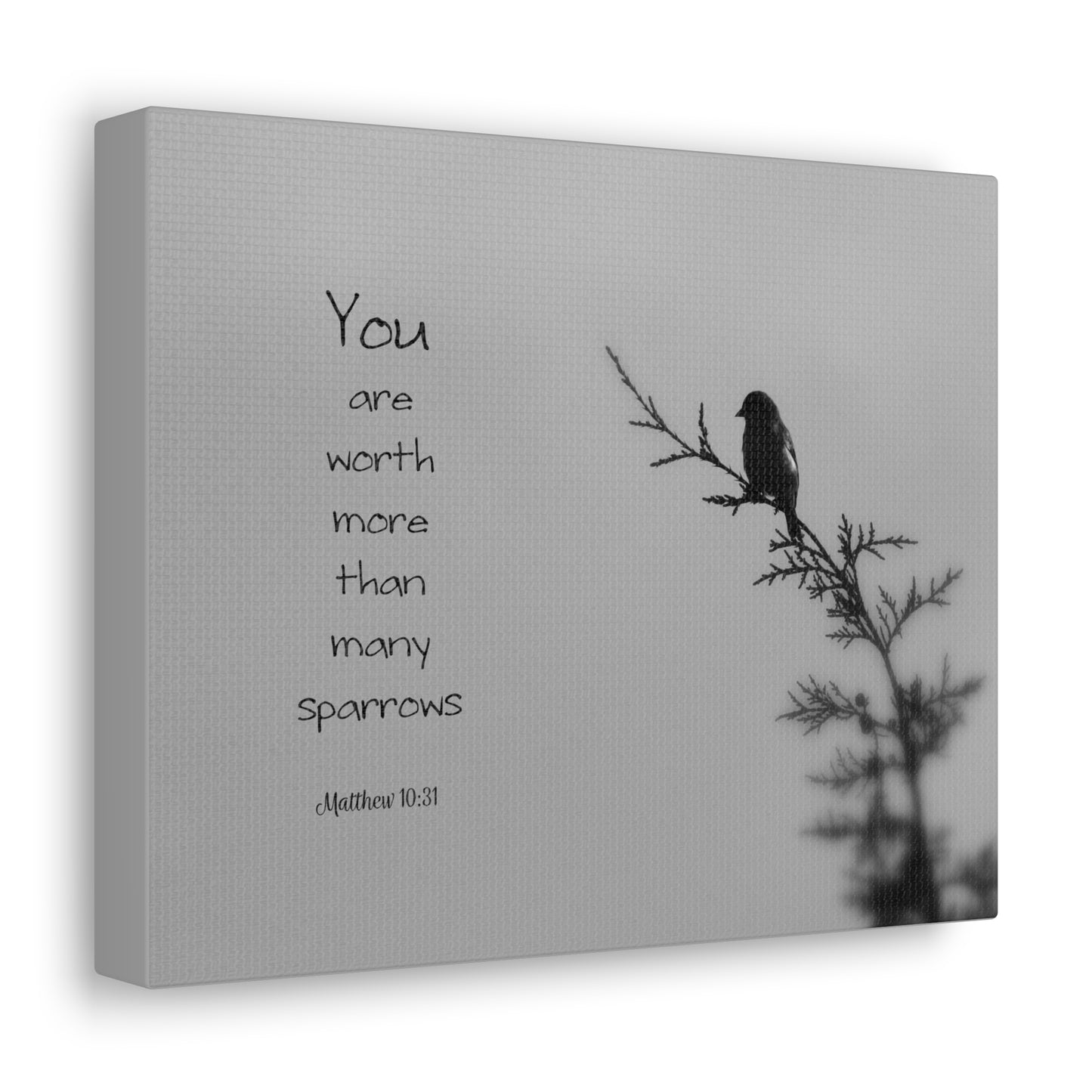 You Are Worth Matthew 10:31 Bible Verse Canvas Christian Wall Art Bible Verse Print Ready To Hang
