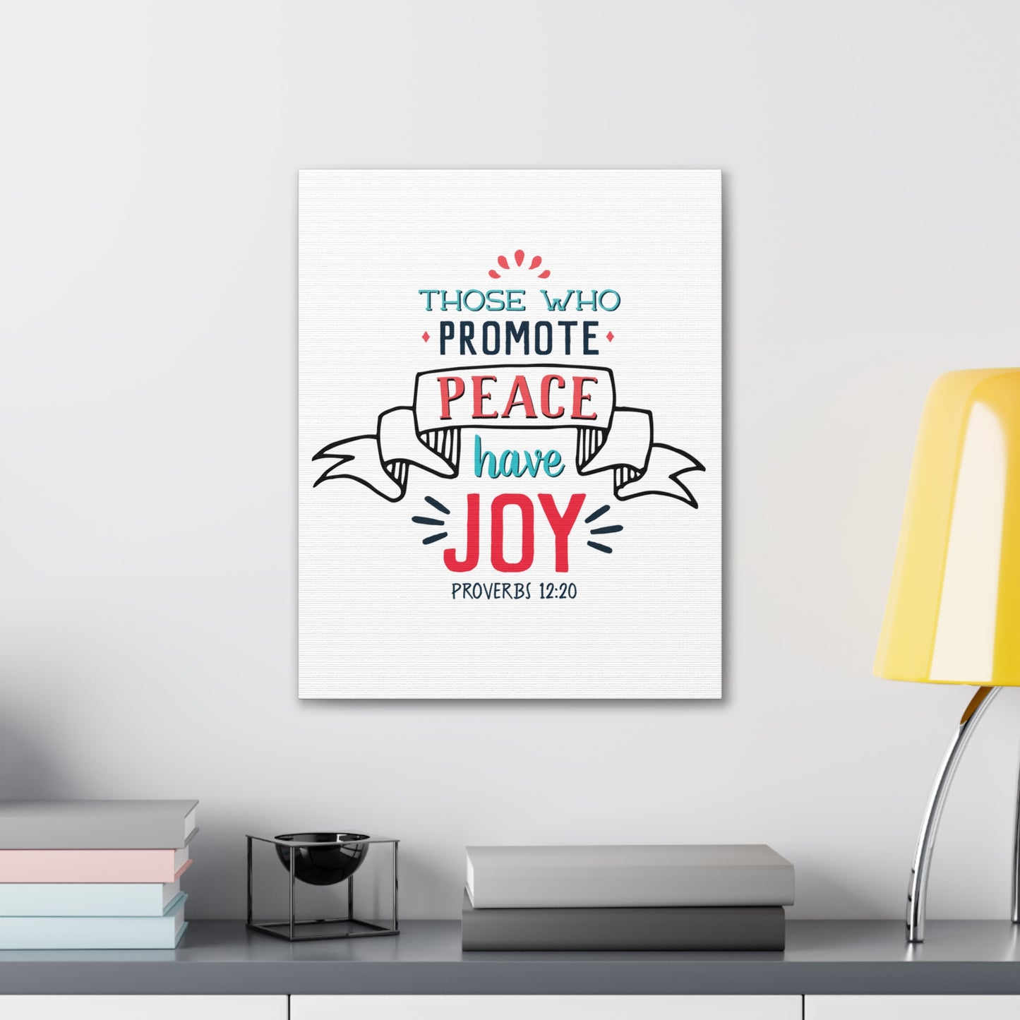 Those Who Promote Peace Proverbs 12:20 Christian Wall Art Bible Verse Print Ready To Hang