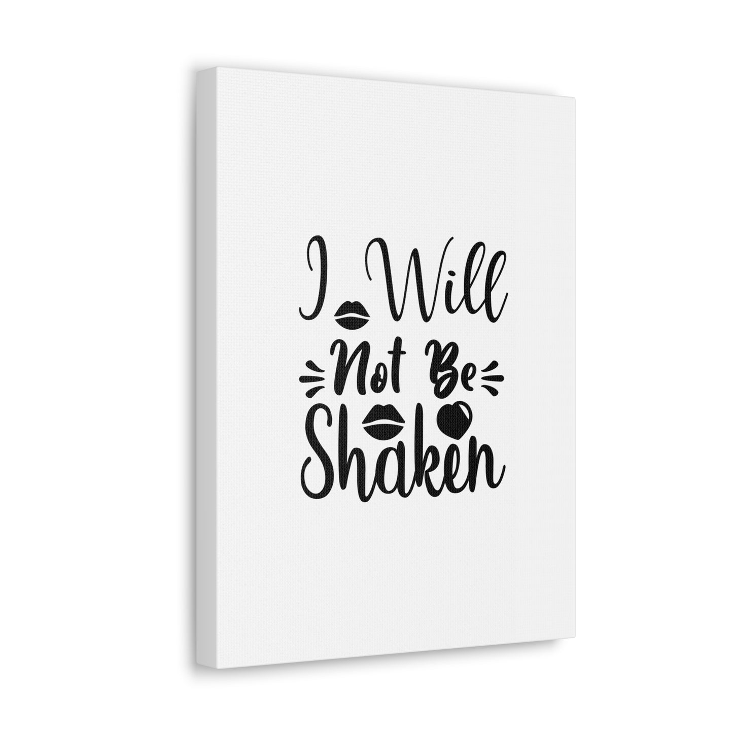 I Will Not Be Shaken Acts 2:25 Christian Wall Art Bible Verse Print Ready to Hang
