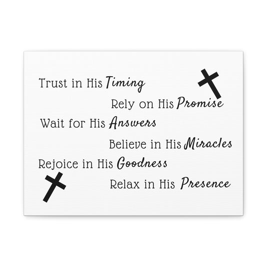 Trust In His Timing JEREMIAH 17:7 Christian Wall Art Bible Verse Print Ready to Hang