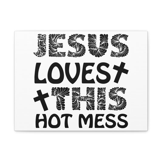 This Hot Mess Revelation 1:5 Christian Wall Art Print Ready to Hang