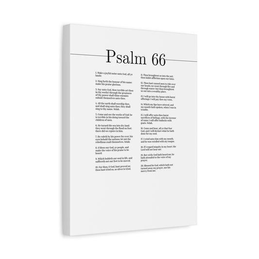 Scripture Canvas Come And See The Works Of God Psalm 66 Christian Wall Art Bible Verse Print Ready to Hang