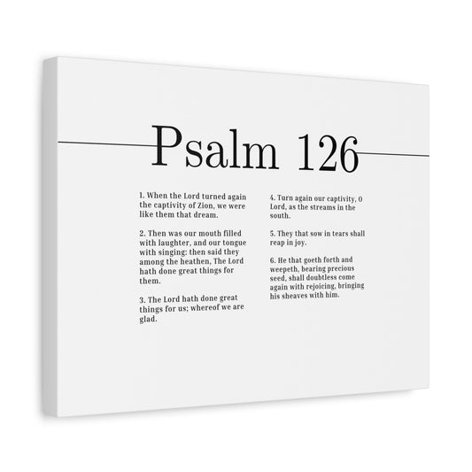 Scripture Canvas Great Things For Us Psalm 126 Christian Wall Art Bible Verse Print Ready to Hang