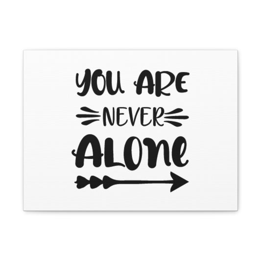 You Are Never Alone Joshua 1:5 Christian Wall Art Bible Verse Print Ready to Hang