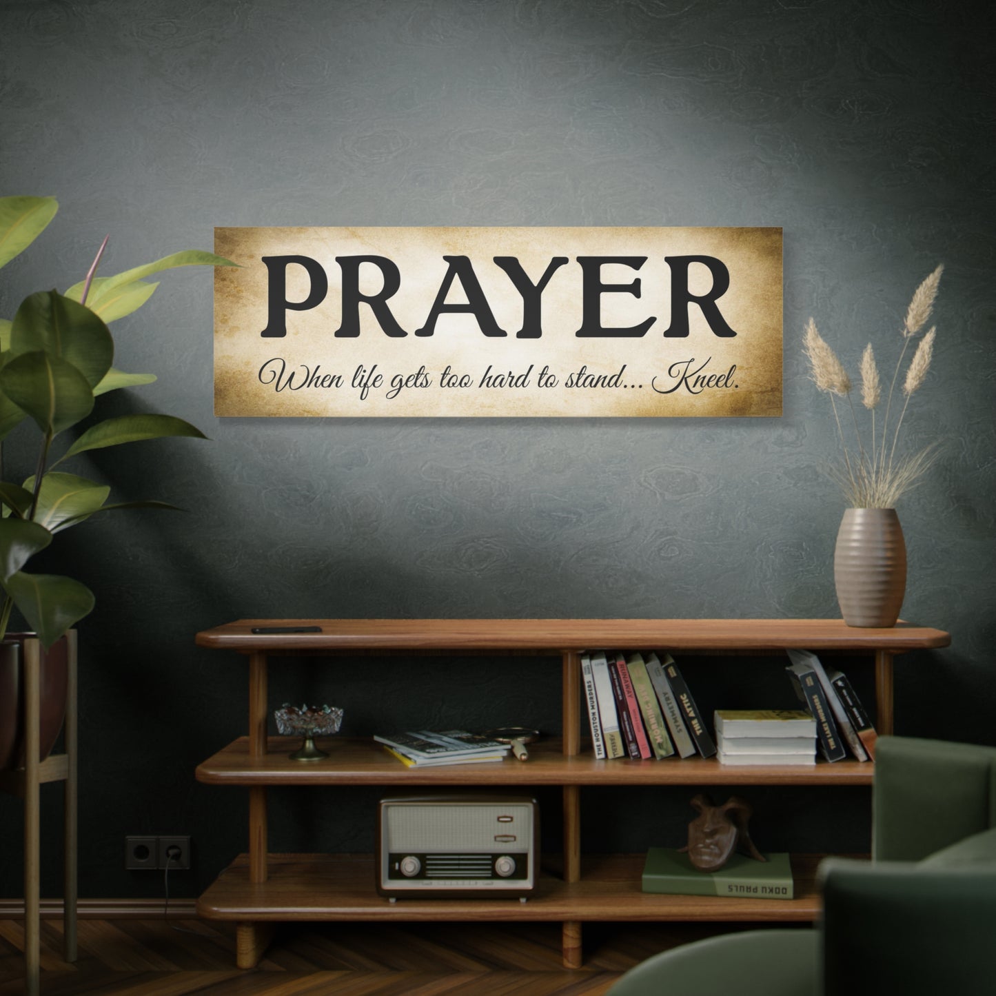 Scripture Walls Prayer Gold Bible Verse Canvas Christian Wall Art Ready to Hang Unframed