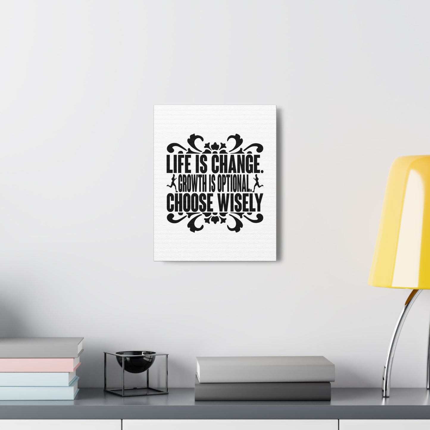 Life Is Change, Growth Is Optional, Choose Wisely Jeremiah 29:11 Christian Wall Art Bible Verse Print Ready to Hang